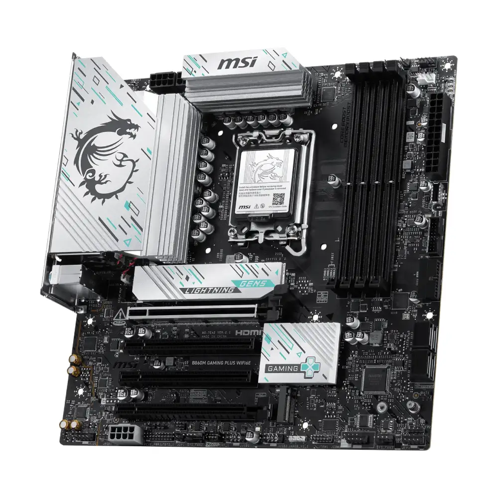 MSI Motherboard B860M GAMING PLUS WIFI6E DDR5 For Intel Ultra Processors view 2